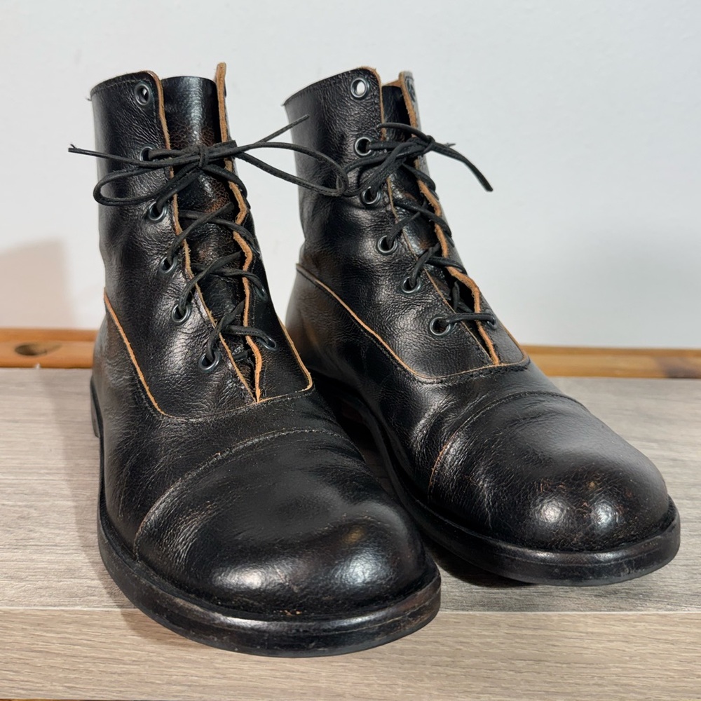 Women’s CYDWOQ Artisan Handmade Leather Boots Size 6 (36 EU) Made In USA